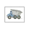Picture of Blue Dump T _GroupedProduct_Rectangle_Landscape_Mini_ _GroupedProduct_Rectangle_Landscape_Canvas_Framed_