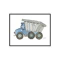 Picture of Blue Dump T _GroupedProduct_Rectangle_Landscape_Mini_ _GroupedProduct_Rectangle_Landscape_Canvas_Framed_