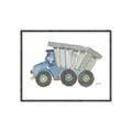 Picture of Blue Dump T _GroupedProduct_Rectangle_Landscape_Mini_ _GroupedProduct_Rectangle_Landscape_Canvas_Framed_