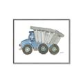 Picture of Blue Dump T _GroupedProduct_Rectangle_Landscape_Mini_ _GroupedProduct_Rectangle_Landscape_Canvas_Framed_