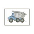 Picture of Blue Dump T _GroupedProduct_Rectangle_Landscape_Mini_ _GroupedProduct_Rectangle_Landscape_Canvas_Framed_