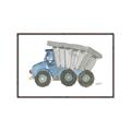 Picture of Blue Dump T _GroupedProduct_Rectangle_Landscape_Mini_ _GroupedProduct_Rectangle_Landscape_Canvas_Framed_