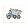 Picture of Blue Dump T _GroupedProduct_Rectangle_Landscape_Mini_ _GroupedProduct_Rectangle_Landscape_Canvas_Framed_