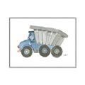 Picture of Blue Dump T _GroupedProduct_Rectangle_Landscape_Mini_ _GroupedProduct_Rectangle_Landscape_Canvas_Framed_