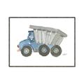 Picture of Blue Dump T _GroupedProduct_Rectangle_Landscape_Mini_ _GroupedProduct_Rectangle_Landscape_Canvas_Framed_