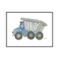 Picture of Blue Dump T _GroupedProduct_Rectangle_Landscape_Mini_ _GroupedProduct_Rectangle_Landscape_Canvas_Framed_