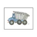 Picture of Blue Dump T _GroupedProduct_Rectangle_Landscape_Mini_ _GroupedProduct_Rectangle_Landscape_Canvas_Framed_