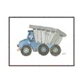 Picture of Blue Dump T _GroupedProduct_Rectangle_Landscape_Mini_ _GroupedProduct_Rectangle_Landscape_Canvas_Framed_