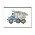 Picture of Blue Dump T _GroupedProduct_Rectangle_Landscape_Mini_ _GroupedProduct_Rectangle_Landscape_Canvas_Framed_
