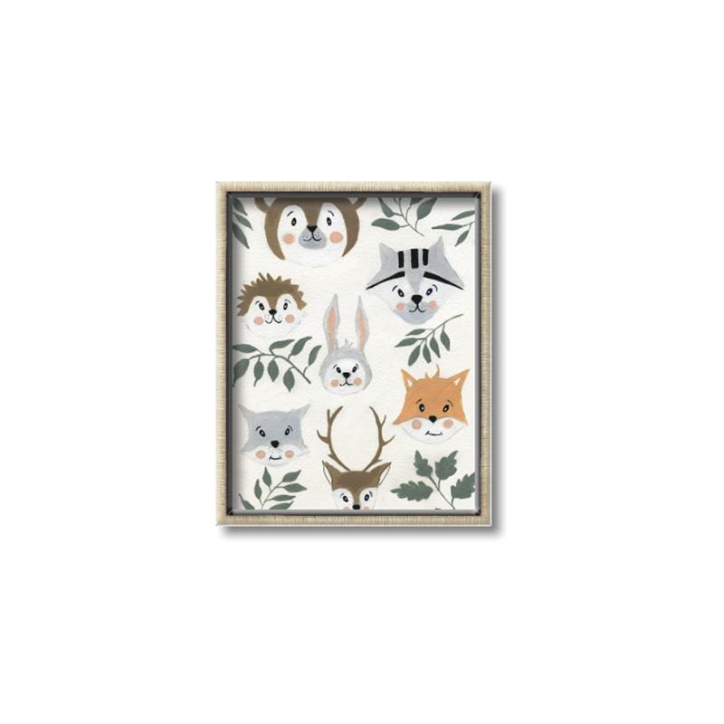 Picture of Safari Heads II (make bkg white) _GroupedProduct_Rectangle_Portrait_Mini_ _GroupedProduct_Rectangle_Portrait_Canvas_Framed_