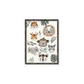 Picture of Safari Heads I (make bkg white) _GroupedProduct_Rectangle_Portrait_Mini_ _GroupedProduct_Rectangle_Portrait_Canvas_Framed_