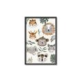 Picture of Safari Heads I (make bkg white) _GroupedProduct_Rectangle_Portrait_Mini_ _GroupedProduct_Rectangle_Portrait_Canvas_Framed_