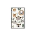 Picture of Safari Heads I (make bkg white) _GroupedProduct_Rectangle_Portrait_Mini_ _GroupedProduct_Rectangle_Portrait_Canvas_Framed_