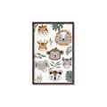 Picture of Safari Heads I (make bkg white) _GroupedProduct_Rectangle_Portrait_Mini_ _GroupedProduct_Rectangle_Portrait_Canvas_Framed_
