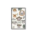 Picture of Safari Heads I (make bkg white) _GroupedProduct_Rectangle_Portrait_Mini_ _GroupedProduct_Rectangle_Portrait_Canvas_Framed_