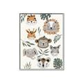 Picture of Safari Heads I (make bkg white) _GroupedProduct_Rectangle_Portrait_Mini_ _GroupedProduct_Rectangle_Portrait_Canvas_Framed_