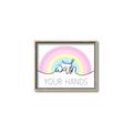 Picture of Wash your hands pastel  _GroupedProduct_Rectangle_Landscape_Mini_ _GroupedProduct_Rectangle_Landscape_Canvas_Framed_