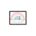 Picture of Wash your hands pastel  _GroupedProduct_Rectangle_Landscape_Mini_ _GroupedProduct_Rectangle_Landscape_Canvas_Framed_