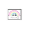 Picture of Wash your hands pastel  _GroupedProduct_Rectangle_Landscape_Mini_ _GroupedProduct_Rectangle_Landscape_Canvas_Framed_