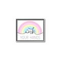 Picture of Wash your hands pastel  _GroupedProduct_Rectangle_Landscape_Mini_ _GroupedProduct_Rectangle_Landscape_Canvas_Framed_