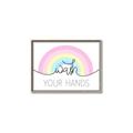 Picture of Wash your hands pastel  _GroupedProduct_Rectangle_Landscape_Mini_ _GroupedProduct_Rectangle_Landscape_Canvas_Framed_