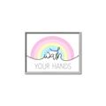 Picture of Wash your hands pastel  _GroupedProduct_Rectangle_Landscape_Mini_ _GroupedProduct_Rectangle_Landscape_Canvas_Framed_