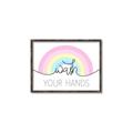 Picture of Wash your hands pastel  _GroupedProduct_Rectangle_Landscape_Mini_ _GroupedProduct_Rectangle_Landscape_Canvas_Framed_