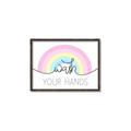 Picture of Wash your hands pastel  _GroupedProduct_Rectangle_Landscape_Mini_ _GroupedProduct_Rectangle_Landscape_Canvas_Framed_