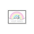 Picture of Wash your hands pastel  _GroupedProduct_Rectangle_Landscape_Mini_ _GroupedProduct_Rectangle_Landscape_Canvas_Framed_