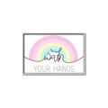 Picture of Wash your hands pastel  _GroupedProduct_Rectangle_Landscape_Mini_ _GroupedProduct_Rectangle_Landscape_Canvas_Framed_