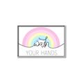 Picture of Wash your hands pastel  _GroupedProduct_Rectangle_Landscape_Mini_ _GroupedProduct_Rectangle_Landscape_Canvas_Framed_