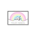 Picture of Wash your hands pastel  _GroupedProduct_Rectangle_Landscape_Mini_ _GroupedProduct_Rectangle_Landscape_Canvas_Framed_