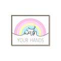 Picture of Wash your hands pastel  _GroupedProduct_Rectangle_Landscape_Mini_ _GroupedProduct_Rectangle_Landscape_Canvas_Framed_