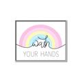 Picture of Wash your hands pastel  _GroupedProduct_Rectangle_Landscape_Mini_ _GroupedProduct_Rectangle_Landscape_Canvas_Framed_