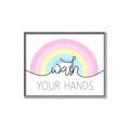 Picture of Wash your hands pastel  _GroupedProduct_Rectangle_Landscape_Mini_ _GroupedProduct_Rectangle_Landscape_Canvas_Framed_