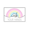 Picture of Wash your hands pastel  _GroupedProduct_Rectangle_Landscape_Mini_ _GroupedProduct_Rectangle_Landscape_Canvas_Framed_