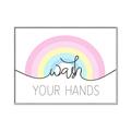 Picture of Wash your hands pastel  _GroupedProduct_Rectangle_Landscape_Mini_ _GroupedProduct_Rectangle_Landscape_Canvas_Framed_