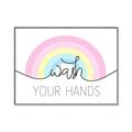 Picture of Wash your hands pastel  _GroupedProduct_Rectangle_Landscape_Mini_ _GroupedProduct_Rectangle_Landscape_Canvas_Framed_