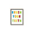 Picture of Brush your teeth multi Colour I _GroupedProduct_Rectangle_Portrait_Mini_ _GroupedProduct_Rectangle_Portrait_Canvas_Framed_