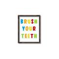 Picture of Brush your teeth multi Colour I _GroupedProduct_Rectangle_Portrait_Mini_ _GroupedProduct_Rectangle_Portrait_Canvas_Framed_