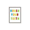 Picture of Brush your teeth multi Colour I _GroupedProduct_Rectangle_Portrait_Mini_ _GroupedProduct_Rectangle_Portrait_Canvas_Framed_
