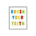 Picture of Brush your teeth multi Colour I _GroupedProduct_Rectangle_Portrait_Mini_ _GroupedProduct_Rectangle_Portrait_Canvas_Framed_