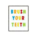 Picture of Brush your teeth multi Colour I _GroupedProduct_Rectangle_Portrait_Mini_ _GroupedProduct_Rectangle_Portrait_Canvas_Framed_