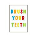 Picture of Brush your teeth multi Colour I _GroupedProduct_Rectangle_Portrait_Mini_ _GroupedProduct_Rectangle_Portrait_Canvas_Framed_