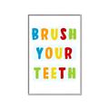 Picture of Brush your teeth multi Colour I _GroupedProduct_Rectangle_Portrait_Mini_ _GroupedProduct_Rectangle_Portrait_Canvas_Framed_