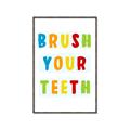 Picture of Brush your teeth multi Colour I _GroupedProduct_Rectangle_Portrait_Mini_ _GroupedProduct_Rectangle_Portrait_Canvas_Framed_