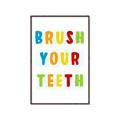 Picture of Brush your teeth multi Colour I _GroupedProduct_Rectangle_Portrait_Mini_ _GroupedProduct_Rectangle_Portrait_Canvas_Framed_