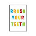 Picture of Brush your teeth multi Colour I _GroupedProduct_Rectangle_Portrait_Mini_ _GroupedProduct_Rectangle_Portrait_Canvas_Framed_