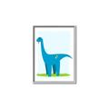 Picture of Blue  Brachiosaurus _GroupedProduct_Rectangle_Portrait_Mini_ _GroupedProduct_Rectangle_Portrait_Canvas_Framed_