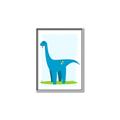 Picture of Blue  Brachiosaurus _GroupedProduct_Rectangle_Portrait_Mini_ _GroupedProduct_Rectangle_Portrait_Canvas_Framed_
